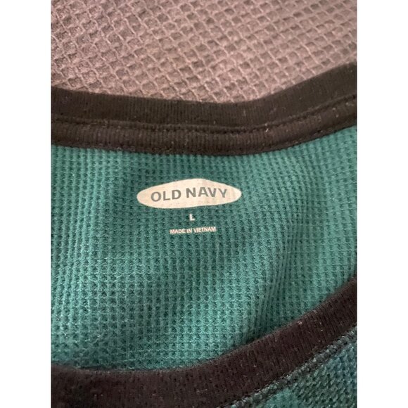 Old Navy Blue & Green Plaid Thermal Long Johns Set XL - Picture 7 of 10